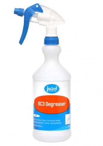 Jasol BC3 Labelled Jet Spray Bottle and Trigger