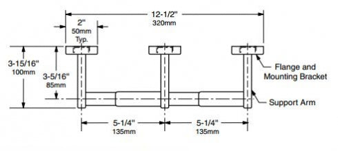 BOBRICK B686 Double Toilet Roll Holder