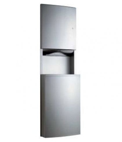 BOBRICK Contura B43944 Paper Dispenser and Waste Bin 60L Recessed