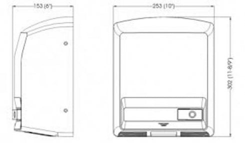 Mediclinics Junior Plus M88 Hand Dryer Manual Push Button