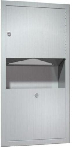 JD MACDONALD Traditional 10-0462-AD Combo Unit Paper Towel Dispenser Waste Bin 7.6L