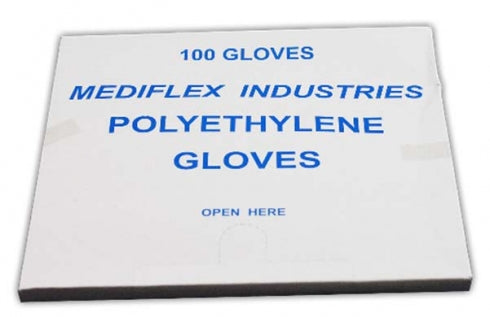 Mediflex Polyethylene Food-Handling Gloves Medium