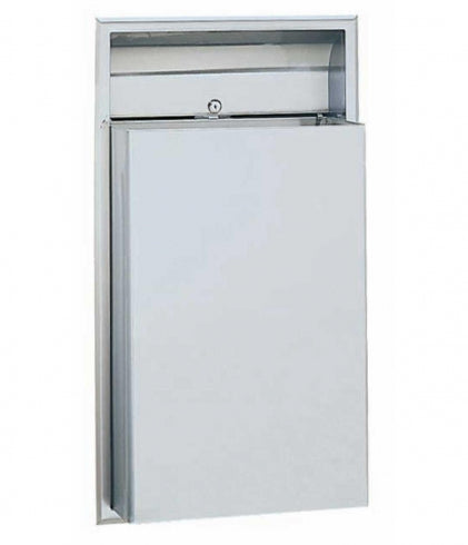 BOBRICK Classic B3644 Waste Receptacle 45L Recessed