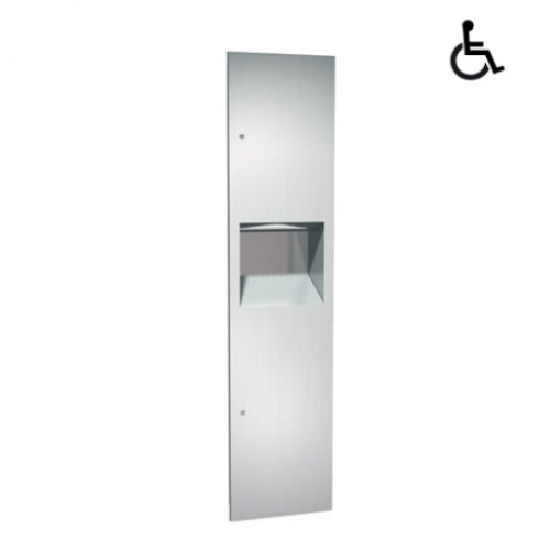 JD MACDONALD Simplicity 10-64676 Recessed Paper Towel Dispenser and Waste Bin 26.5L Combo Unit