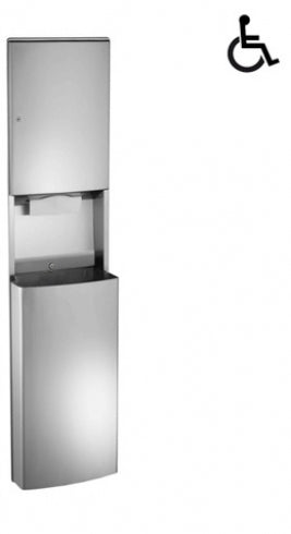 JD MACDONALD Roval Combination Unit Paper Towel Dispenser and 56L Waste Bin