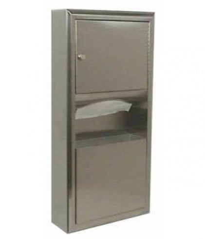 BOBRICK Classic B3699 Paper Dispenser and Waste Bin 7.6L Surface Mount