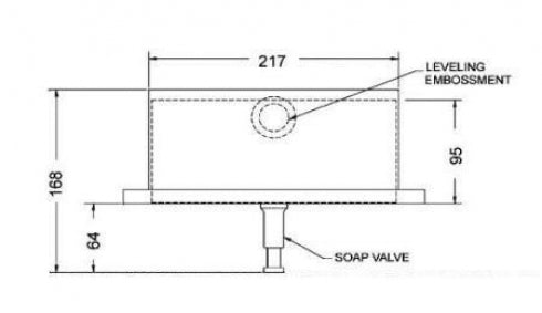 JD MACDONALD 10-0326 Soap Dispenser Recessed