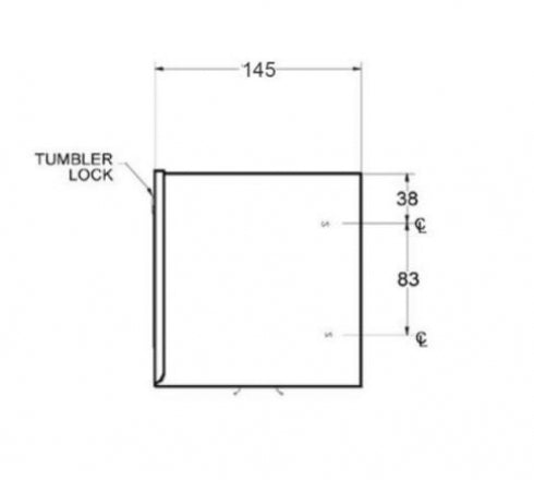 JD MACDONALD Traditional 10-0245 Paper Towel Dispenser Surface Mounted