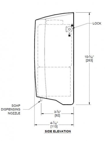 JD MACDONALD 10-0361 Liquid Soap Dispenser 800mL Automatic