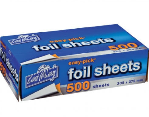 Castaway Easy-Pick Heavy Duty Foil Sheets Pre-Cut Large