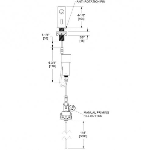 JD MACDONALD EZ Fill 10-0393-6-3AC Foam Soap Dispenser Heads 6 Pack with Remote