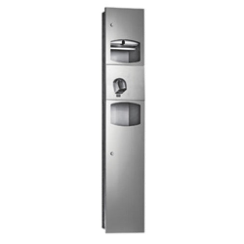 Metlam 3-In-1 Combo Unit Paper Towel Dispenser Hand Dryer and Waste Bin 26L