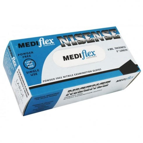 Mediflex Nisense NSPF Disposable Nitrile Gloves Powder Free Small