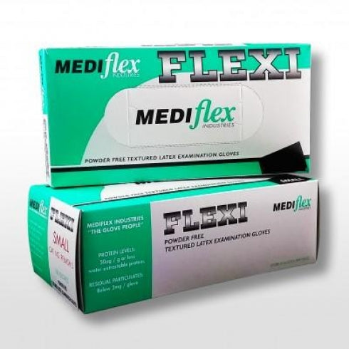 Mediflex Flexi Disposable Latex Gloves Powder Free Extra Large