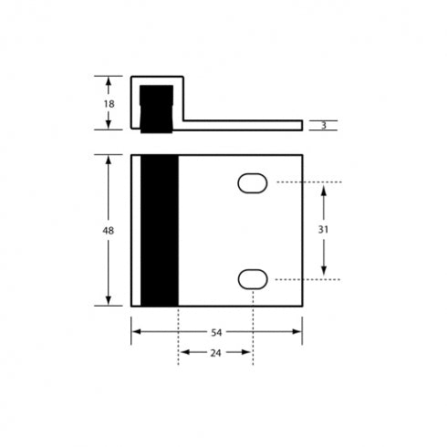 Metlam Hardware 107 Bumper Bolt Through