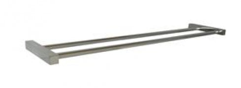 Metlam Towel Bar Towel Bar Double 600mm Square Mounting- PSS