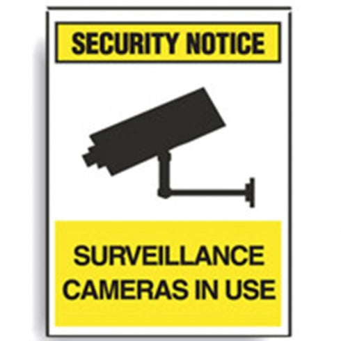 Brady Security Notice Surveillance Cameras In Use Sign