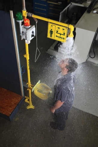 Bradley Halo Combination Drench Shower and EyeWash Station