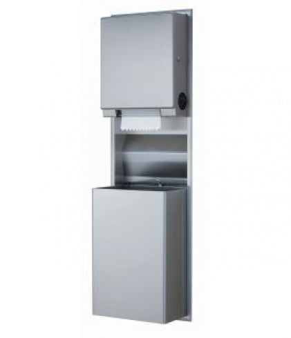 BOBRICK Classic B3961 Auto Roll Towel Dispenser and Waste Bin 45.5L