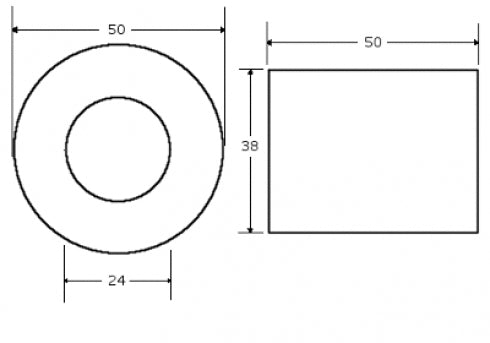 Metlam ML628 Optional Riser/Collar for In Basin Soap Dispenser