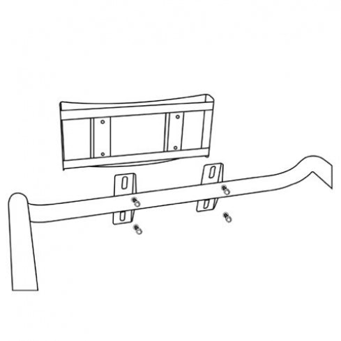 Metlam Antimicrobial ANMB Backrest Curved Vandal Proof