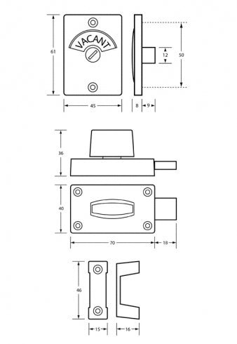 Metlam Hardware Lock and Indicator Set
