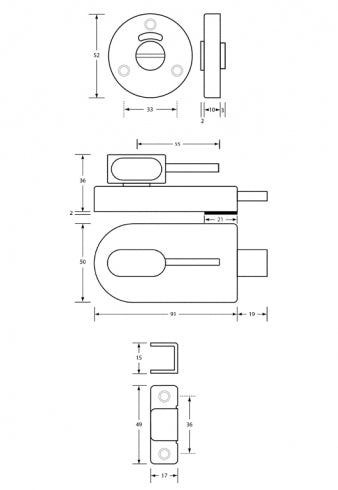 Metlam Hardware Ambulant 700 Bumper/ Lock Indicator Set