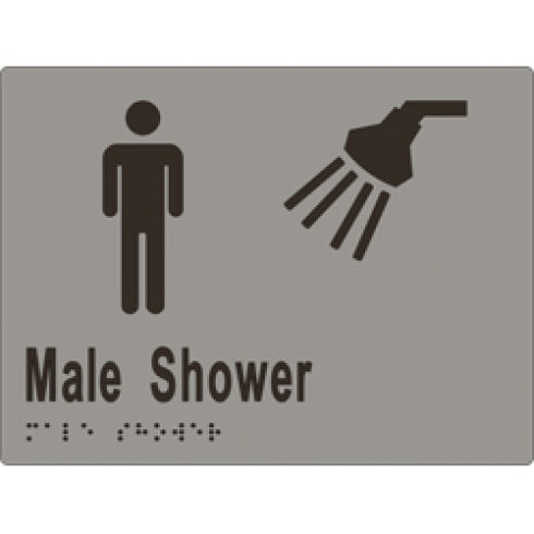 Metlam ML16291 Braille Sign Male Shower
