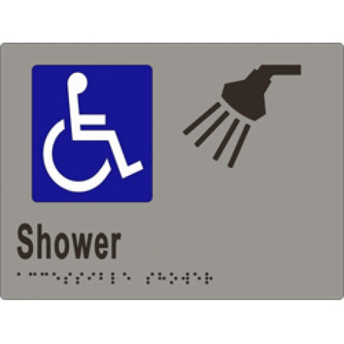 Metlam ML16293 Braille Sign Accessible Shower
