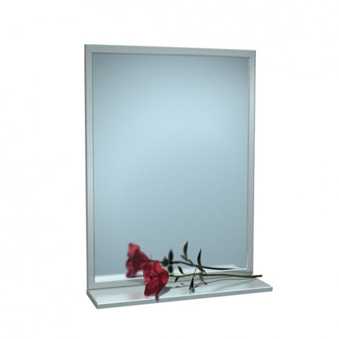 JD MACDONALD 10-0605-V Interlock Framed Glass Mirror with Shelf