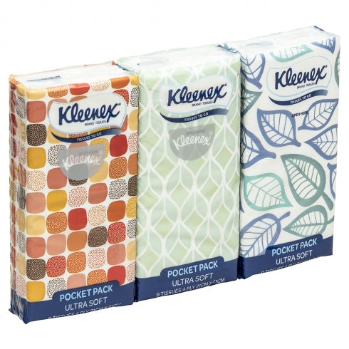 Kleenex 0201 Pocket Pack 4 Ply Kleenex Facial Tissues White