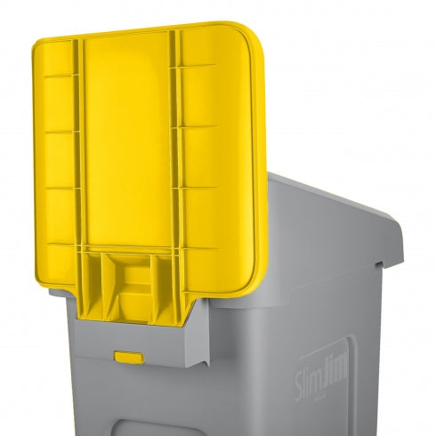 Rubbermaid Slim Jim Recycling Station 2007907 Billboard Yellow