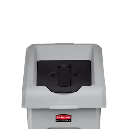 Rubbermaid Slim Jim Recycling Station 2007892 Closed Top Lid Insert Hinged