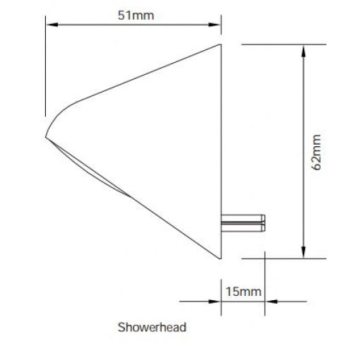 RBA Conical RBA8519 Shower Head 7 LPM