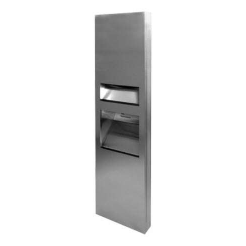 JD MACDONALD Select Classic G2 10-64671-2-A 3 In 1 Combo Unit Towel Dispenser Hand Dryer and Waste Bin 26L