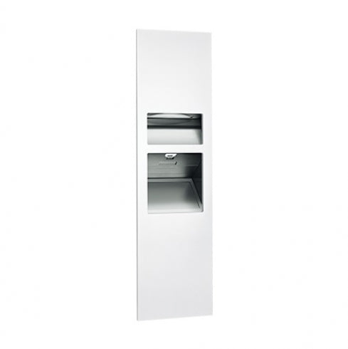 JD MACDONALD Turbo Piatto 10-64672-2-00 3 In 1 Combo Unit Towel Dispenser Hand Dryer and Waste Bin 26L