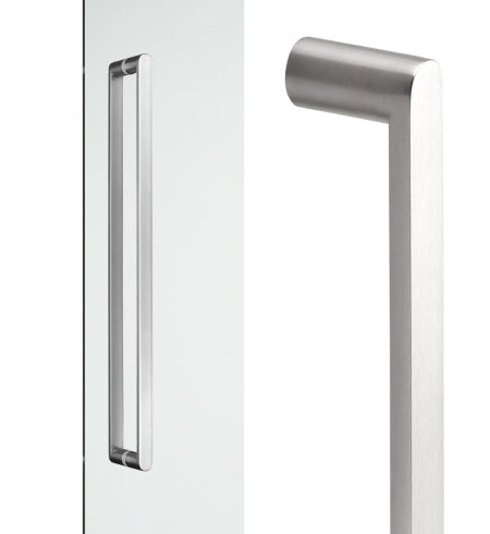 Madinoz Entry Door Handle B8005 Back-To-Back Straight Round Pair