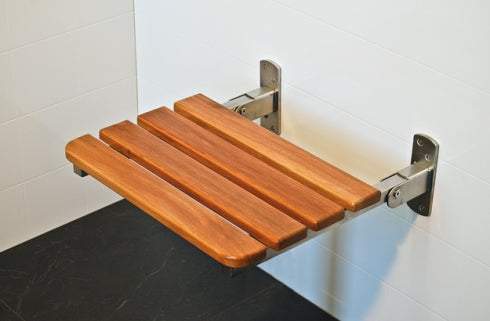 Superquip Sapphire 077 Shower Seat Folding Timber