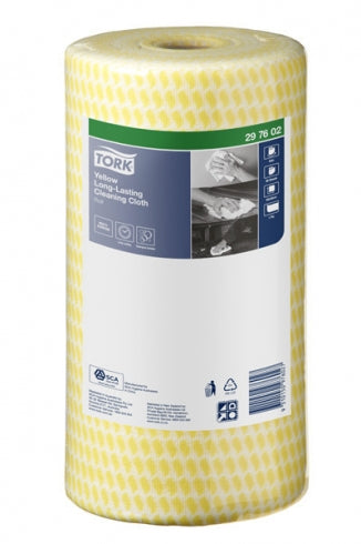 TORK 297602 Yellow Cloth Roll Heavy Duty