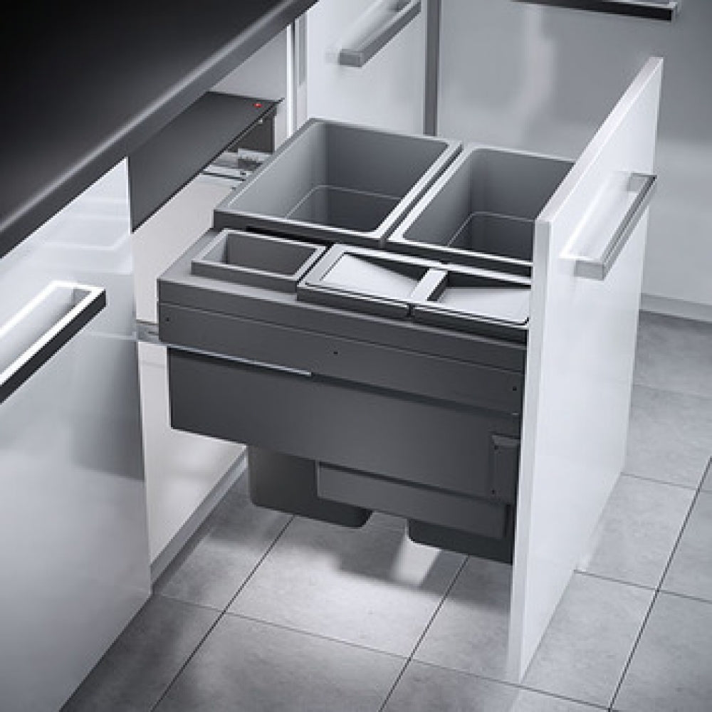 Hafele Hailo Euro Cargo ST60 Four-Bin Waste Sorter