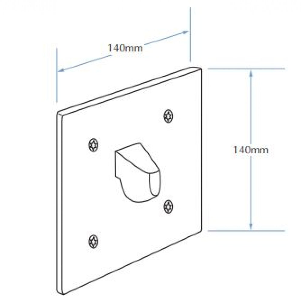 Bradley Security SA31 Towel Hook Front Mounted