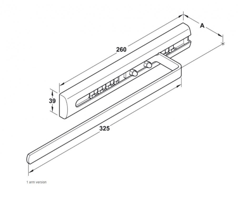 Hafele Arena 2-Bar Towel Rail