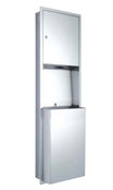 Bradley Retro 234 Combo Unit Towel Dispenser and Waste Bin 45L
