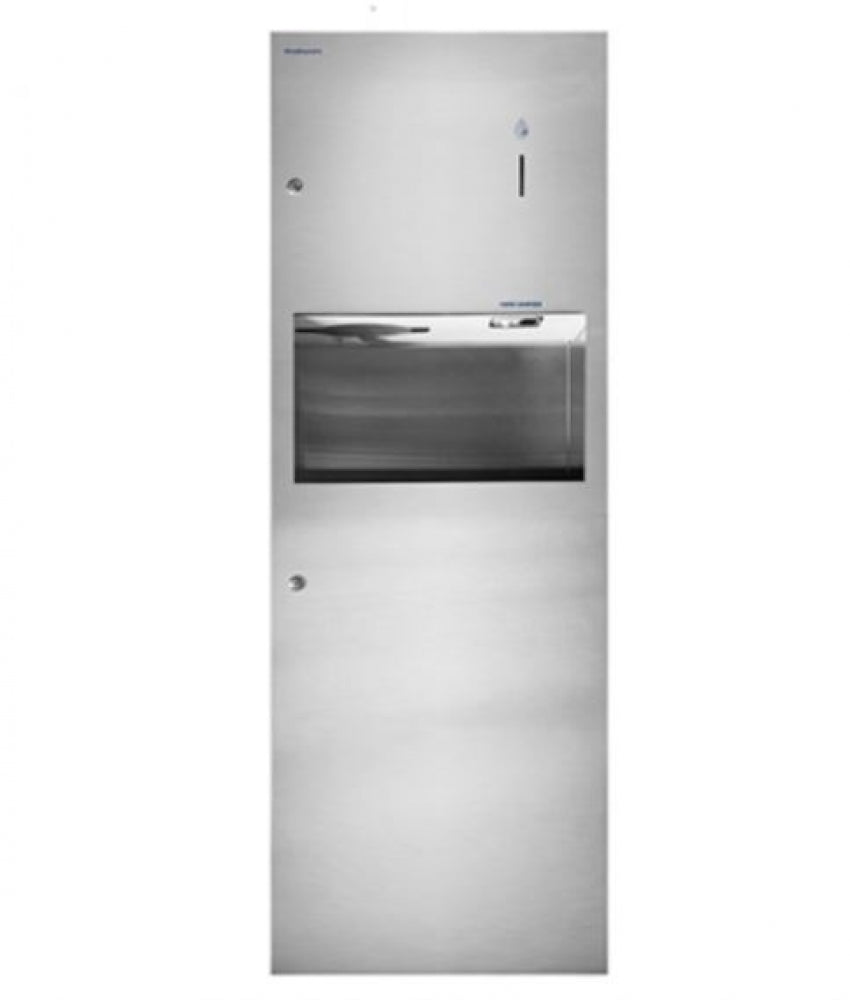 Bradley CleanHands 3-in-1 Sanitiser Paper towel dispenser and Waste Receptacle 25L