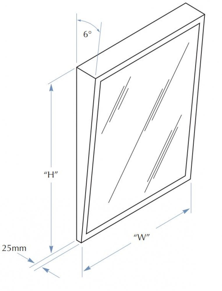 Bradley 740 Glass Tilt Mirror