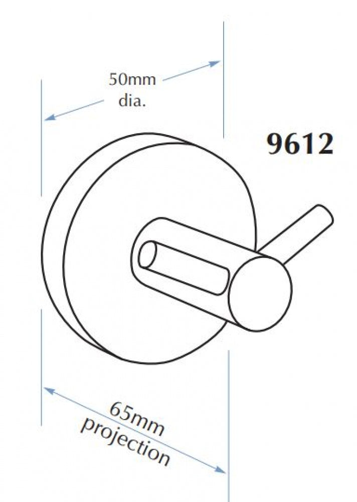 Bradley 9612 Double Robe Hook