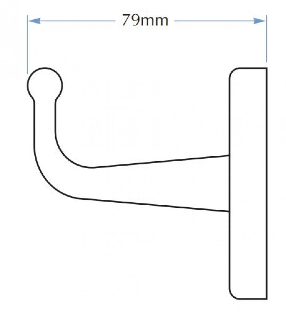 Bradley 9118 Robe Hook Exposed