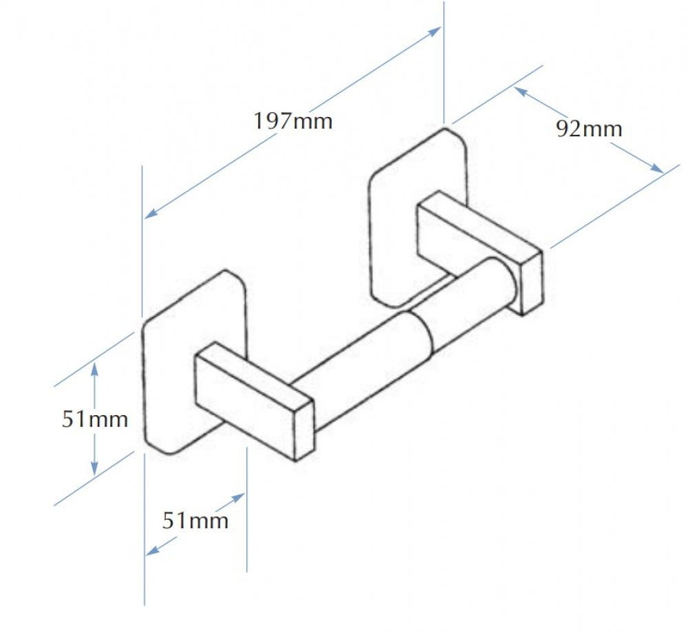 Bradley 5084-MB Single Toilet Roll Holder