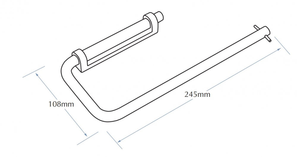 Bradley 5294 Partition Mount Double Toilet Roll Holder