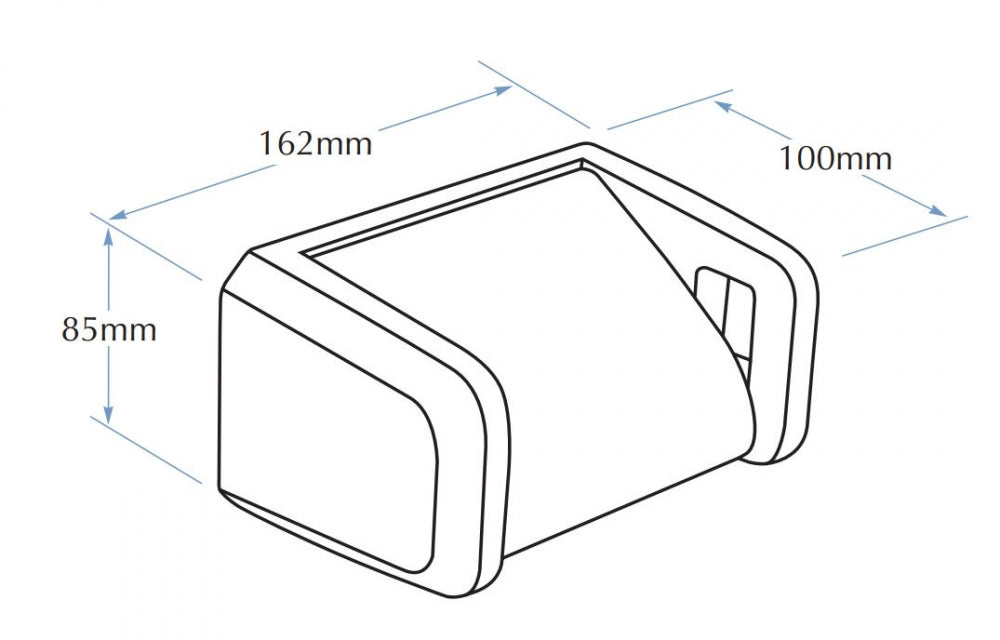 Bradley 5044 Single Toilet Roll Holder Hooded